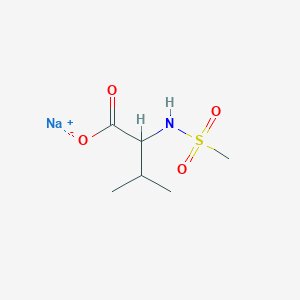 molecular formula C6H12NNaO4S B1390694 Sodium 2-methanesulfonamido-3-methylbutanoate CAS No. 1396964-35-4