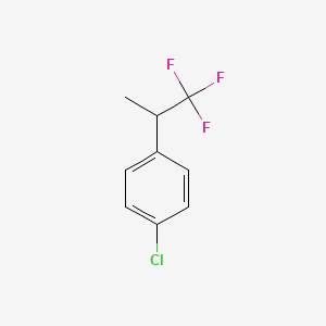 molecular formula C9H8ClF3 B1390695 1-氯-4-(2,2,2-三氟-1-甲基-乙基)苯 CAS No. 1204295-79-3
