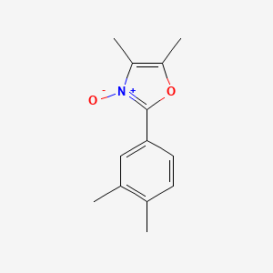 molecular formula C13H15NO2 B13906981 2-(3,4-Dimethylphenyl)-4,5-dimethyl-3-oxido-1,3-oxazol-3-ium 