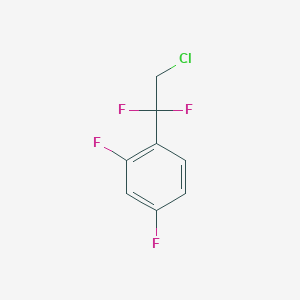 molecular formula C8H5ClF4 B1390699 1-(2-氯-1,1-二氟乙基)-2,4-二氟苯 CAS No. 1204296-01-4