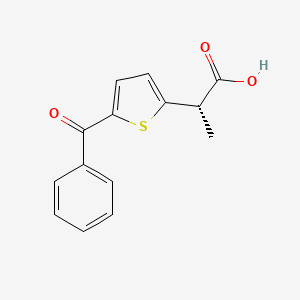 molecular formula C14H12O3S B13906993 (S)-Tiaprofenic acid CAS No. 103667-50-1