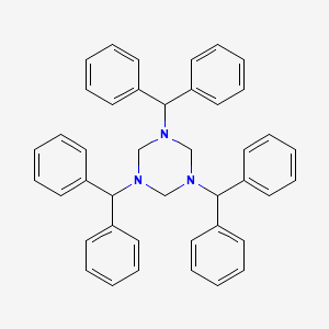 molecular formula C42H39N3 B13907001 1,3,5-Tribenzhydryl-1,3,5-triazinane 