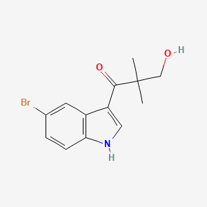 1-(5-bromo-1H-indol-3-yl)-3-hydroxy-2,2-dimethyl-propan-1-one