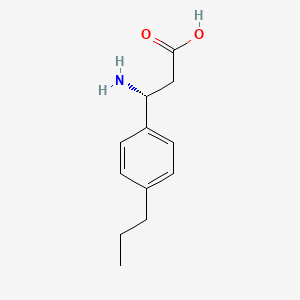 (3R)-3-amino-3-(4-propylphenyl)propanoic acid