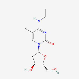 molecular formula C12H19N3O4 B13907008 4-(ethylamino)-1-[(2R,4S,5R)-4-hydroxy-5-(hydroxymethyl)oxolan-2-yl]-5-methylpyrimidin-2-one 