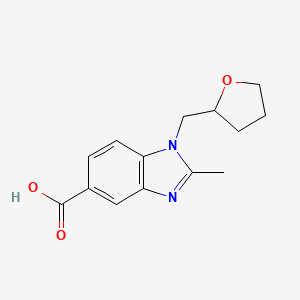 2-Methyl-1-(tetrahydro-2-furanylmethyl)-1h-benzimidazole-5-carboxylic acid