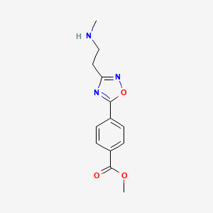 Methyl 4-{3-[2-(methylamino)ethyl]-1,2,4-oxadiazol-5-yl}benzoate