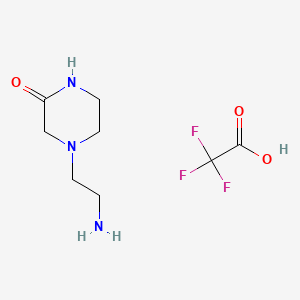 4-(2-Aminoethyl)piperazin-2-one;2,2,2-trifluoroacetic acid