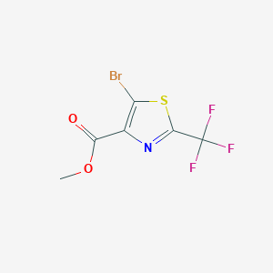 molecular formula C6H3BrF3NO2S B13907035 Methyl 5-bromo-2-(trifluoromethyl)thiazole-4-carboxylate 