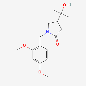 1-[(2,4-Dimethoxyphenyl)methyl]-4-(1-hydroxy-1-methyl-ethyl)pyrrolidin-2-one