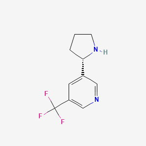 3-[(2S)-pyrrolidin-2-yl]-5-(trifluoromethyl)pyridine