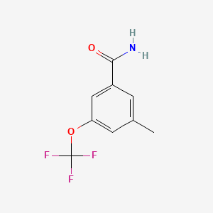 molecular formula C9H8F3NO2 B1390705 3-Methyl-5-(trifluoromethoxy)benzamide CAS No. 916420-53-6
