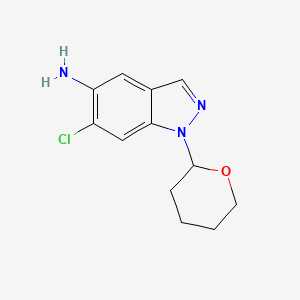 6-Chloro-1-(tetrahydro-2H-pyran-2-yl)-1H-indazol-5-amine