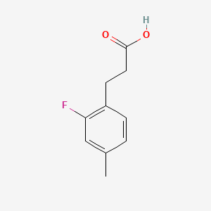 molecular formula C10H11FO2 B1390707 3-(2-氟-4-甲基苯基)丙酸 CAS No. 852181-17-0