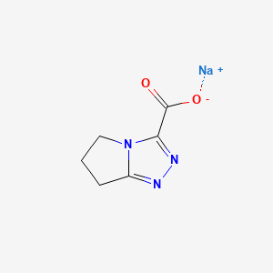 molecular formula C6H6N3NaO2 B13907070 sodium;6,7-dihydro-5H-pyrrolo[2,1-c][1,2,4]triazole-3-carboxylate 