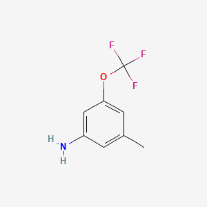 molecular formula C8H8F3NO B1390708 3-甲基-5-(三氟甲氧基)苯胺 CAS No. 86256-63-5