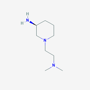 molecular formula C9H21N3 B13907085 (S)-1-[2-(Dimethylamino)ethyl]piperidin-3-amine 