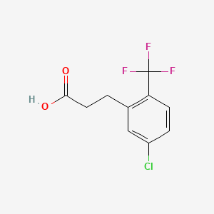 molecular formula C10H8ClF3O2 B1390709 3-[5-Chloro-2-(trifluoromethyl)phenyl]propionic acid CAS No. 916420-80-9