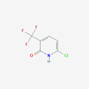 molecular formula C6H3ClF3NO B13907095 6-Chloro-3-(trifluoromethyl)pyridin-2-OL 