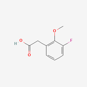 molecular formula C9H9FO3 B1390712 3-氟-2-甲氧基苯乙酸 CAS No. 1017778-30-1