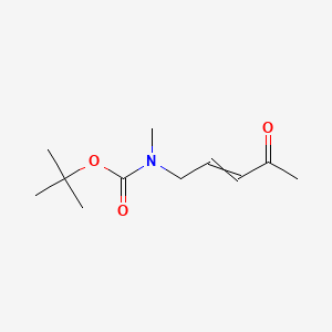 molecular formula C11H19NO3 B13907120 Tert-butyl N-methyl-N-(4-oxopent-2-enyl)carbamate 