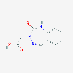 molecular formula C10H9N3O3 B13907126 (2-Oxo-1,2-dihydro-benzo[e][1,2,4]triazepin-3-yl)-acetic acid 