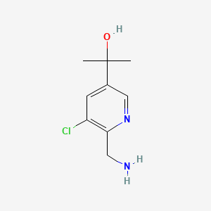 2-(6-(Aminomethyl)-5-chloropyridin-3-yl)propan-2-ol