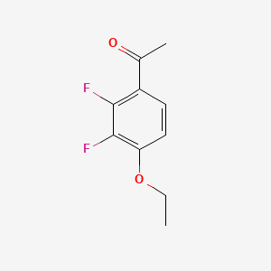 molecular formula C10H10F2O2 B1390714 4'-乙氧基-2',3'-二氟苯乙酮 CAS No. 1017779-68-8