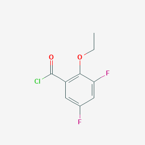 molecular formula C9H7ClF2O2 B1390715 2-乙氧基-3,5-二氟苯甲酰氯 CAS No. 1017779-72-4