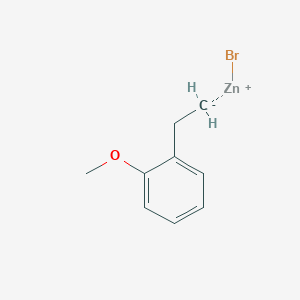 molecular formula C9H11BrOZn B13907165 2-Methoxyphenethylzinc bromide 