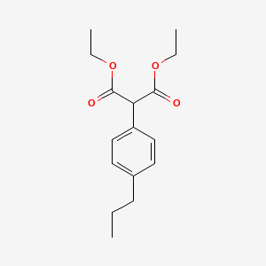 molecular formula C16H22O4 B13907169 Diethyl 2-(4-propylphenyl)malonate 