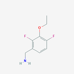 molecular formula C9H11F2NO B1390718 3-Ethoxy-2,4-difluorobenzylamine CAS No. 1017778-36-7