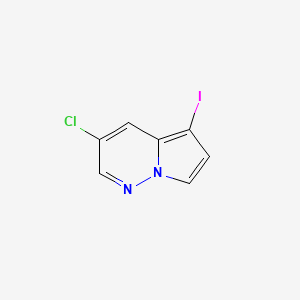 molecular formula C7H4ClIN2 B13907182 3-Chloro-5-iodopyrrolo[1,2-b]pyridazine 