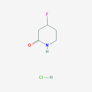 molecular formula C5H9ClFNO B13907190 4-Fluoropiperidin-2-one;hydrochloride 