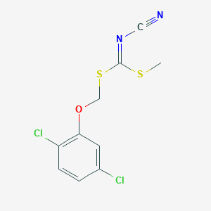 [(2,5-Dichlorophenoxy)methyl] methyl cyanocarbonimidodithioate