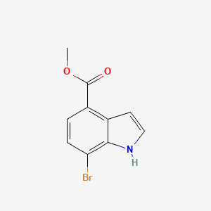 molecular formula C10H8BrNO2 B13907216 Methyl 7-bromo-1H-indole-4-carboxylate 