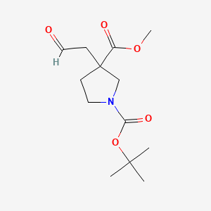 1-(Tert-butyl) 3-methyl 3-(2-oxoethyl)pyrrolidine-1,3-dicarboxylate