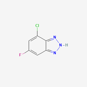 molecular formula C6H3ClFN3 B13907247 4-Chloro-6-fluoro-1H-benzo[d][1,2,3]triazole 