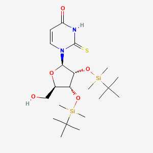 molecular formula C21H40N2O5SSi2 B13907277 1-[(2R,3R,4R,5R)-3,4-bis[[tert-butyl(dimethyl)silyl]oxy]-5-(hydroxymethyl)oxolan-2-yl]-2-sulfanylidenepyrimidin-4-one 