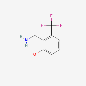 molecular formula C9H10F3NO B1390729 2-Methoxy-6-(trifluoromethyl)benzylamine CAS No. 1017778-95-8
