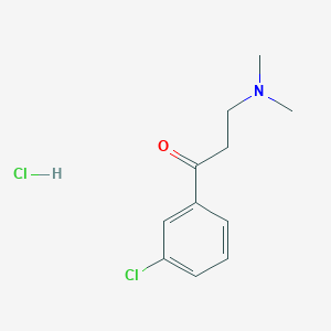 1-(3-Chlorophenyl)-3-(dimethylamino)propan-1-one;hydrochloride