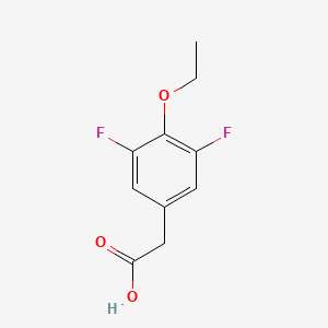 molecular formula C10H10F2O3 B1390731 2-(4-Ethoxy-3,5-difluorophenyl)acetic acid CAS No. 1017779-13-3