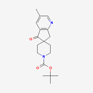 Tert-butyl 3-methyl-5-oxo-spiro[7H-cyclopenta[B]pyridine-6,4'-piperidine]-1'-carboxylate