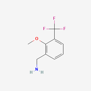 molecular formula C9H10F3NO B1390732 2-Methoxy-3-(trifluoromethyl)benzylamine CAS No. 1017778-87-8