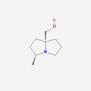 [cis-3-Methyl-1,2,3,5,6,7-hexahydropyrrolizin-8-yl]methanol