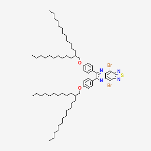 4,9-Dibromo-6,7-bis(4-((2-decyltetradecyl)oxy)phenyl)-[1,2,5]thiadiazolo[3,4-g]quinoxaline