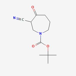 Tert-butyl 3-cyano-4-oxo-azepane-1-carboxylate