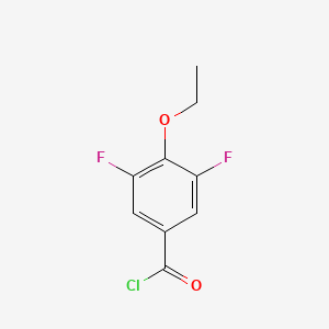 molecular formula C9H7ClF2O2 B1390734 4-乙氧基-3,5-二氟苯甲酰氯 CAS No. 1017779-21-3