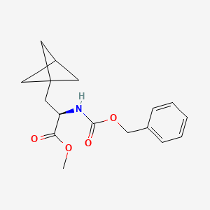 methyl (2R)-2-(benzyloxycarbonylamino)-3-(1-bicyclo[1.1.1]pentanyl)propanoate