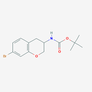 molecular formula C14H18BrNO3 B13907359 Tert-butyl (7-bromochroman-3-YL)carbamate 